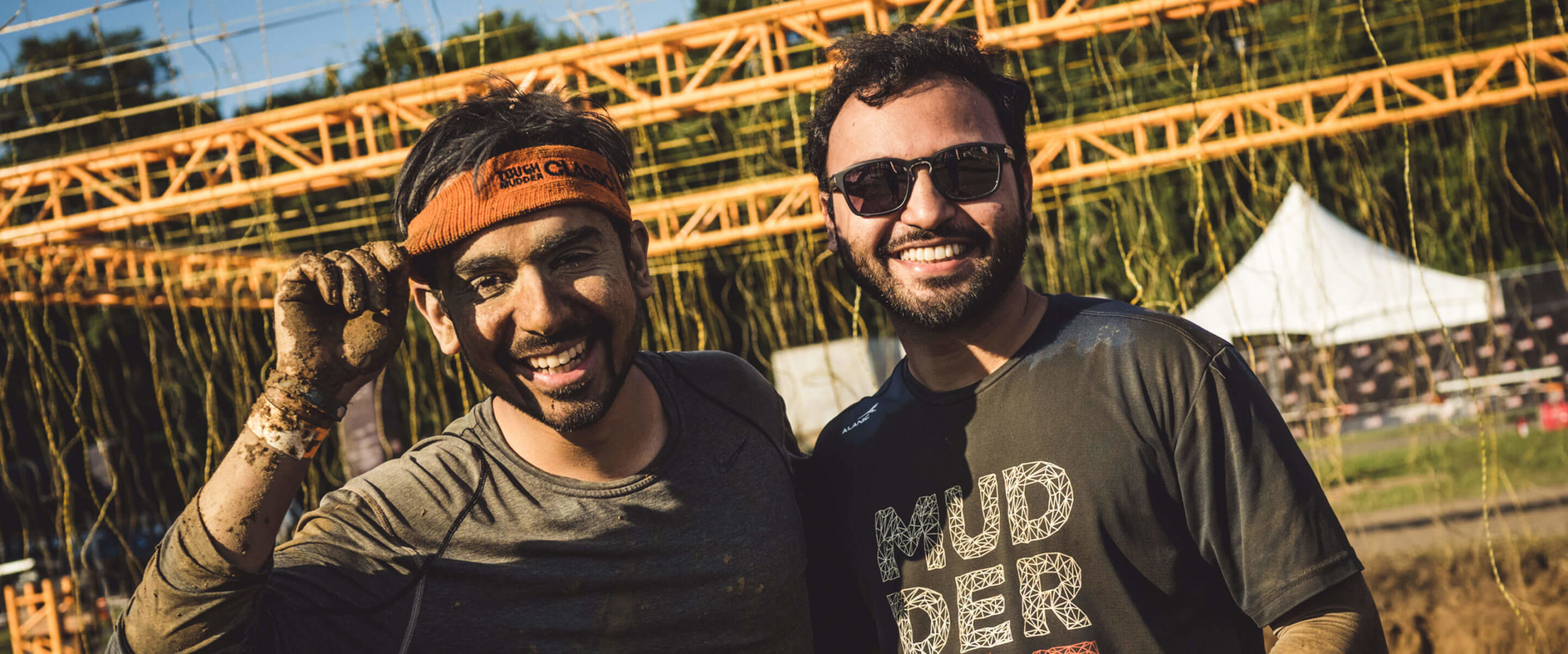 Two participants taking a picture together