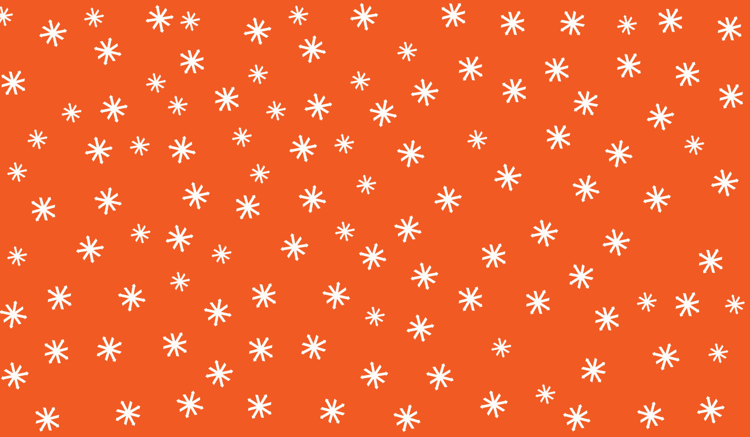 orange background with stars