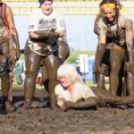 woman mud run
